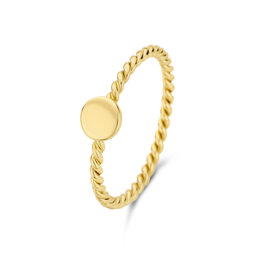 Julie 925 sterling silver gold colored ring 1 1