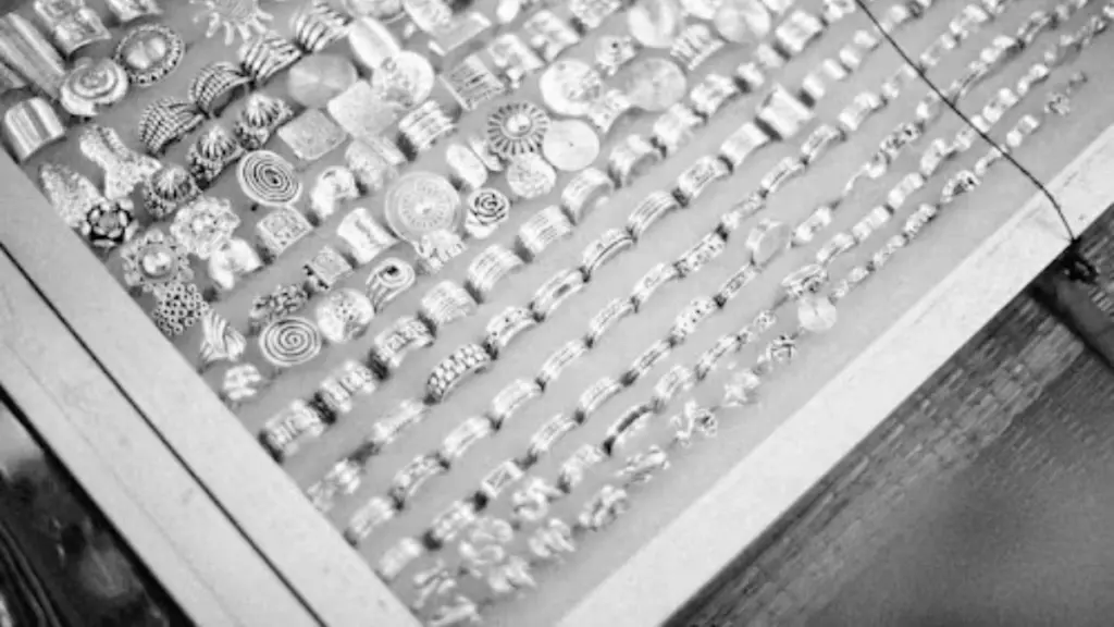 a group of silver rings